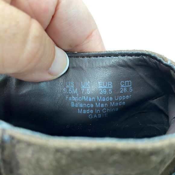 2/$30 Franco Sarto 9.5 M Womens Brown Faux Suede Gabie Ankle Booties - Picture 9 of 11